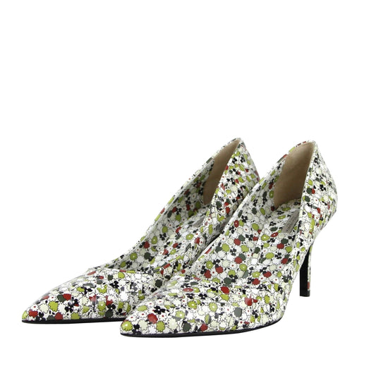 Luxury Bottega Veneta Women's Woven Floral Leather Heels