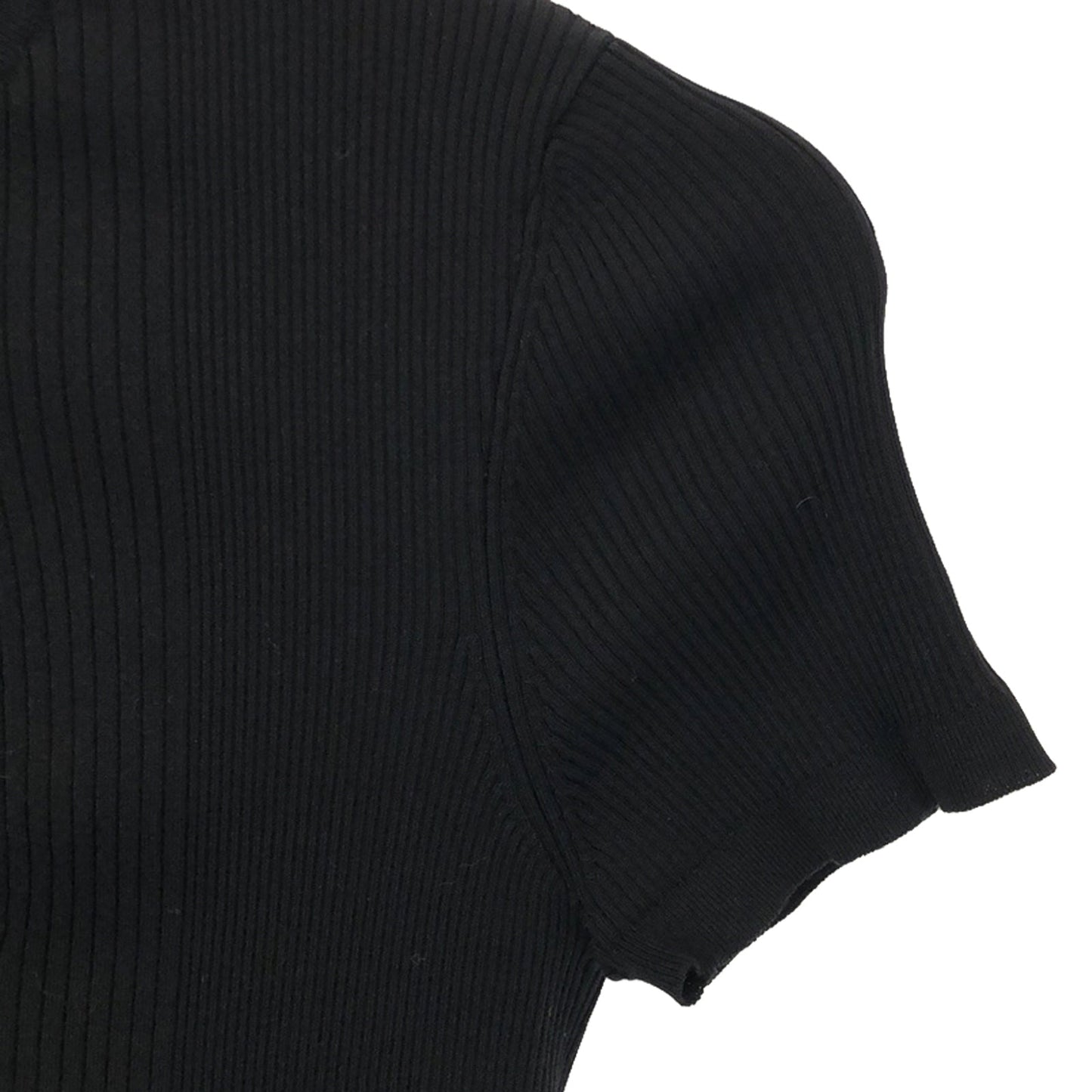 Chanel Half-Handed s Clothing Tops Cotton  Black P76440K10989
