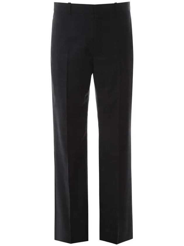 Luxury Balenciaga Checked Straight Pants Navy