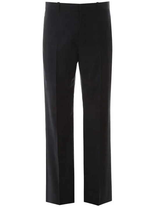 Luxury Balenciaga Checked Straight Pants Navy