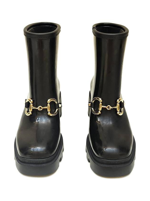 Luxury Gucci Trending 2025 Women's Horsebit Ankle Chelsea Boots Black