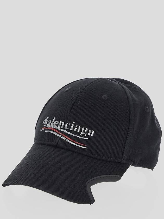 Luxury Balenciaga Political Stencil Ball Cap Black