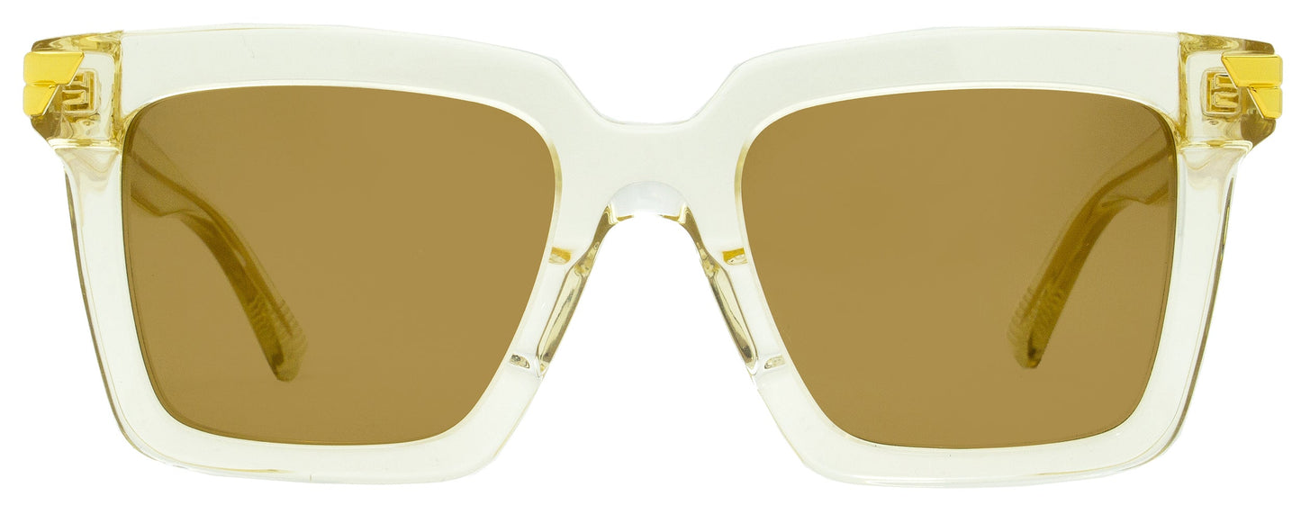 Luxury Bottega Veneta Women's  Sunglasses BV1005S 005 Transparent Beige 53mm