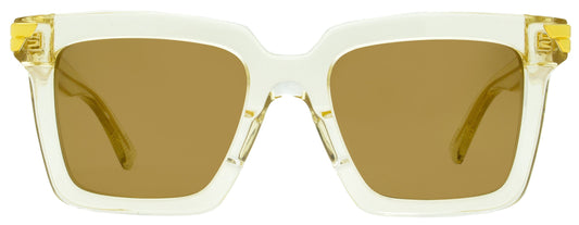 Luxury Bottega Veneta Women's  Sunglasses BV1005S 005 Transparent Beige 53mm