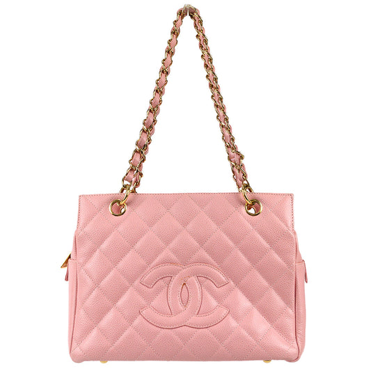 Luxury Chanel 2003-2004 Petite Timeless Tote PTT Pink Caviar