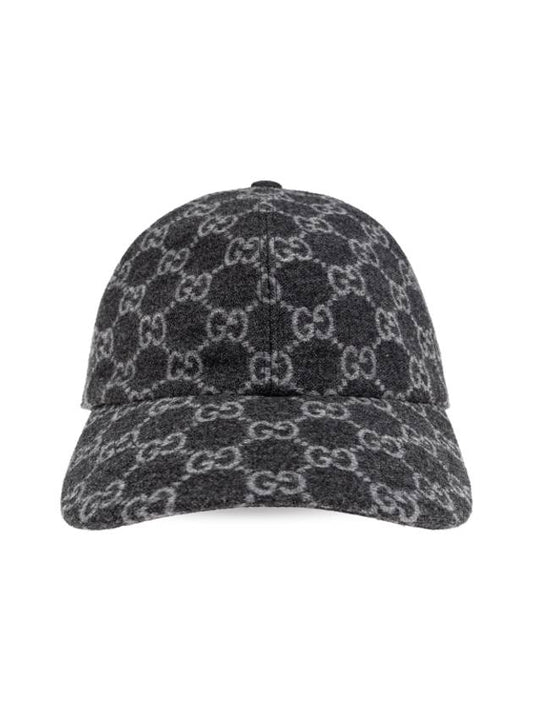Luxury Gucci Trending 2025 GG Flannel Ball Cap Grey