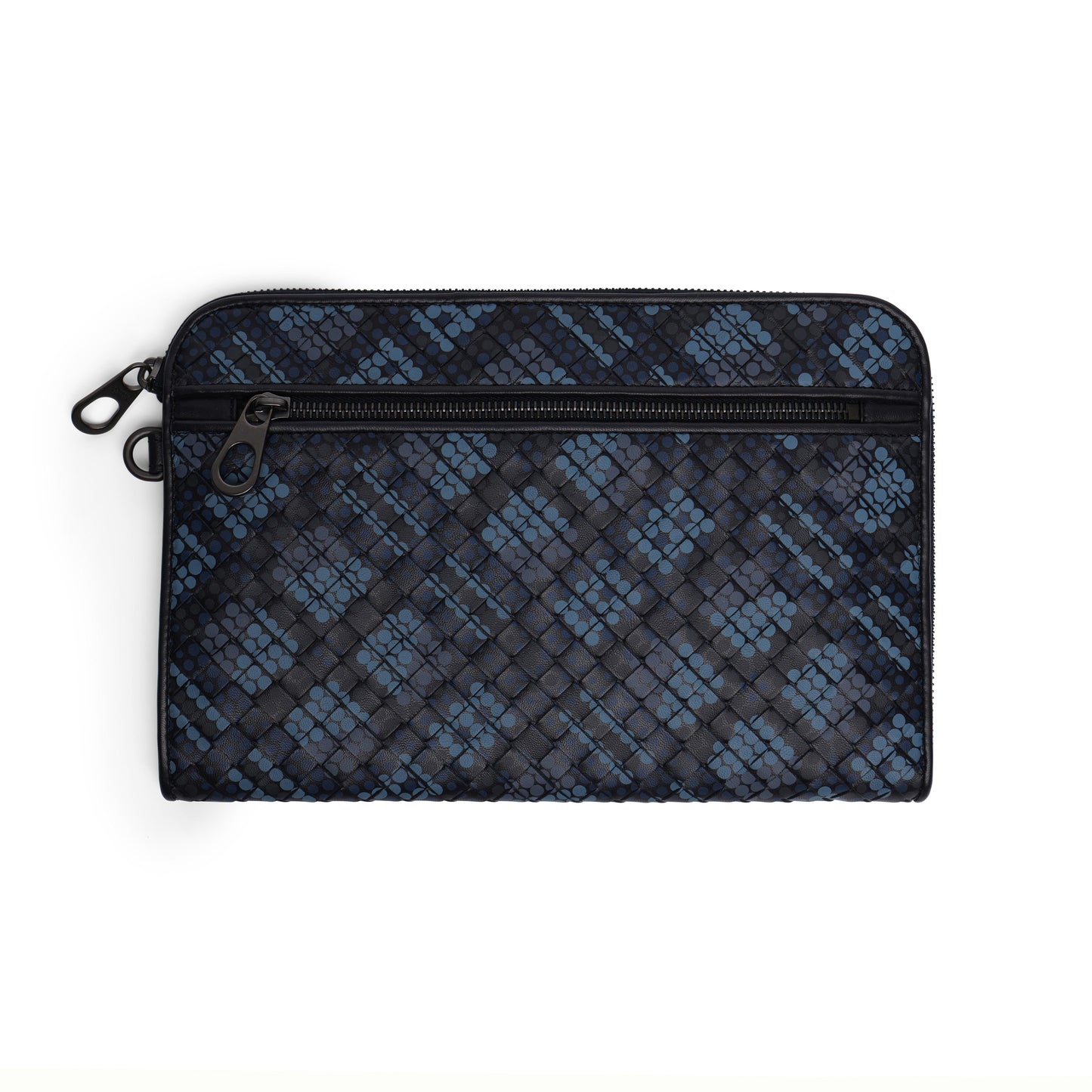 Luxury Bottega Veneta Intrecciato Polka Dot Document Case Wristlet