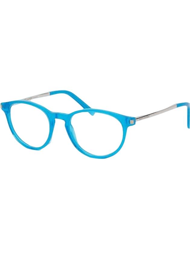 Luxury Saint Laurent Eyewear Metal Eyeglasses Blue