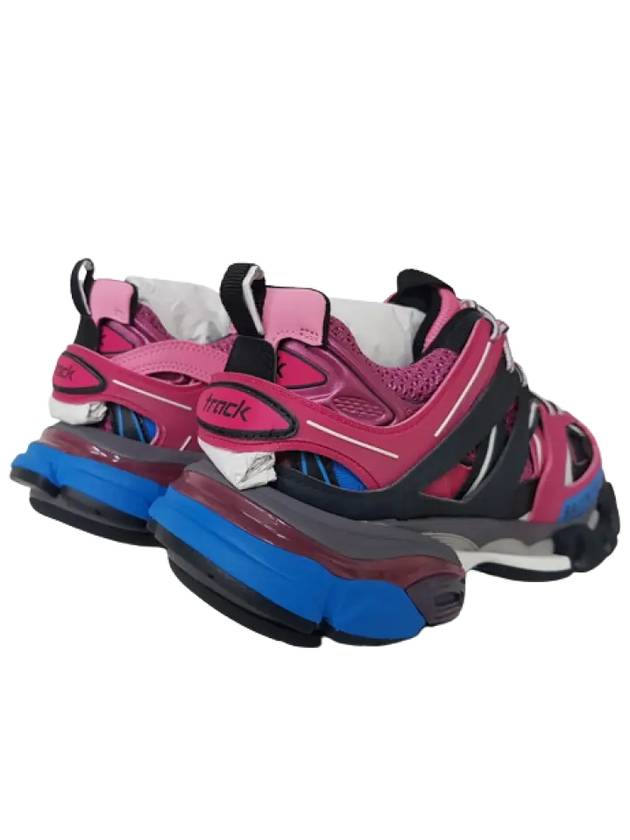 Luxury Balenciaga Track Low Top Sneakers Blue Pink
