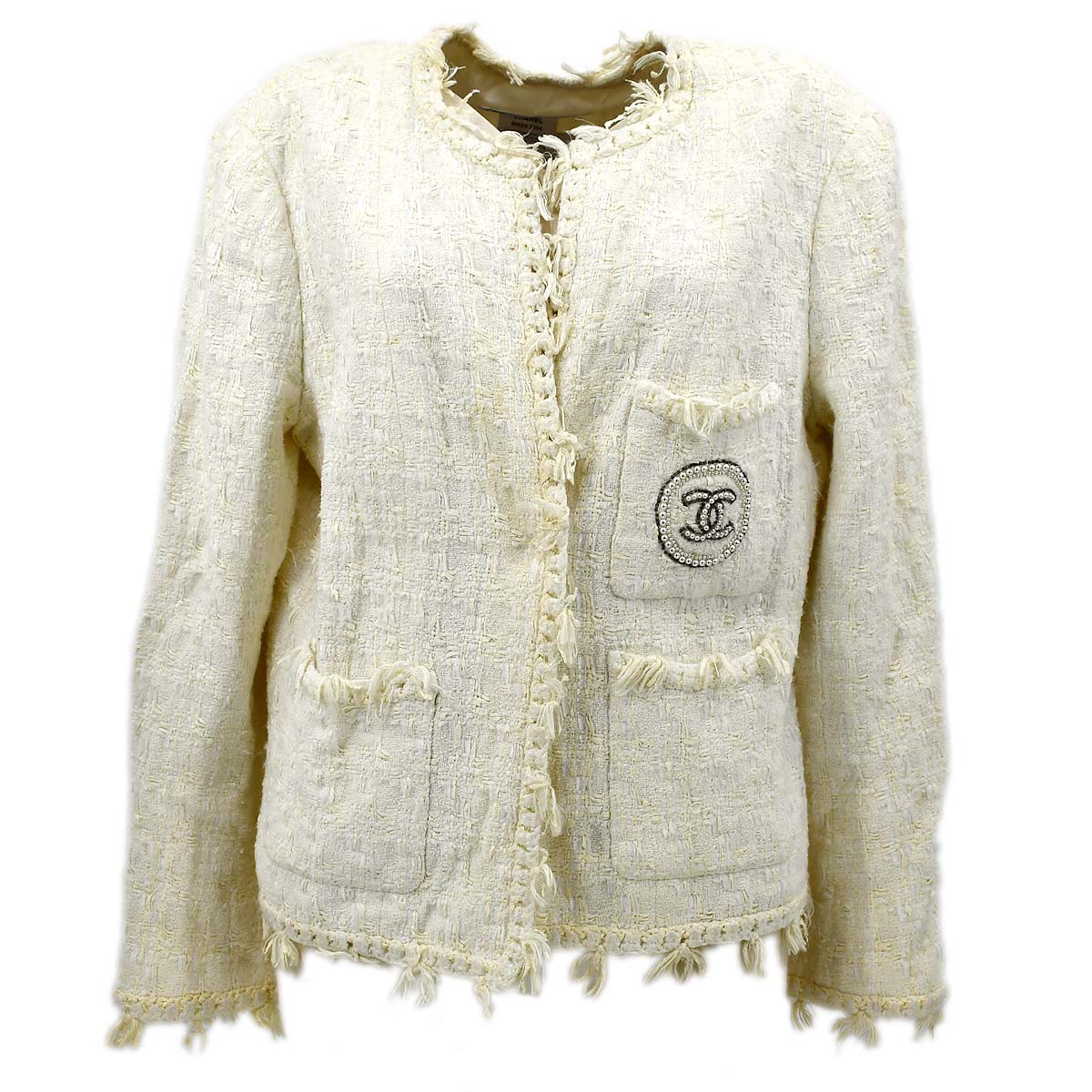 Chanel Cruise 2004 Ensemble Collarless Jacket #44
