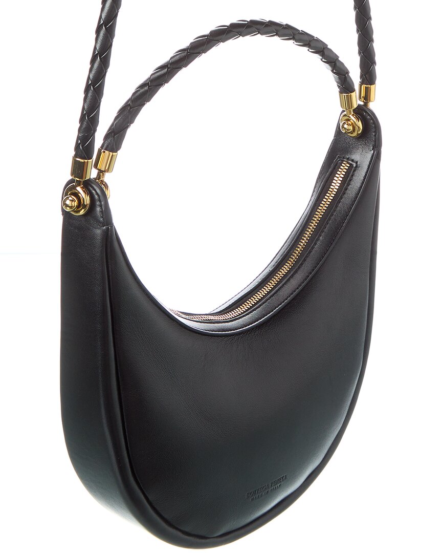 Luxury Bottega Veneta Hula Hoop Leather Hobo Bag