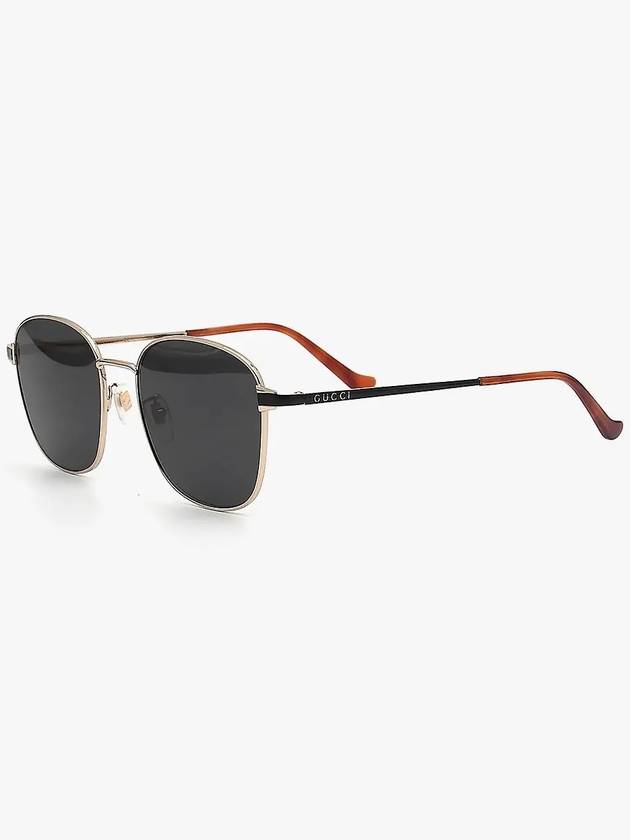 Luxury Gucci Trending 2025 Eyewear Square Metal Sunglasses Black