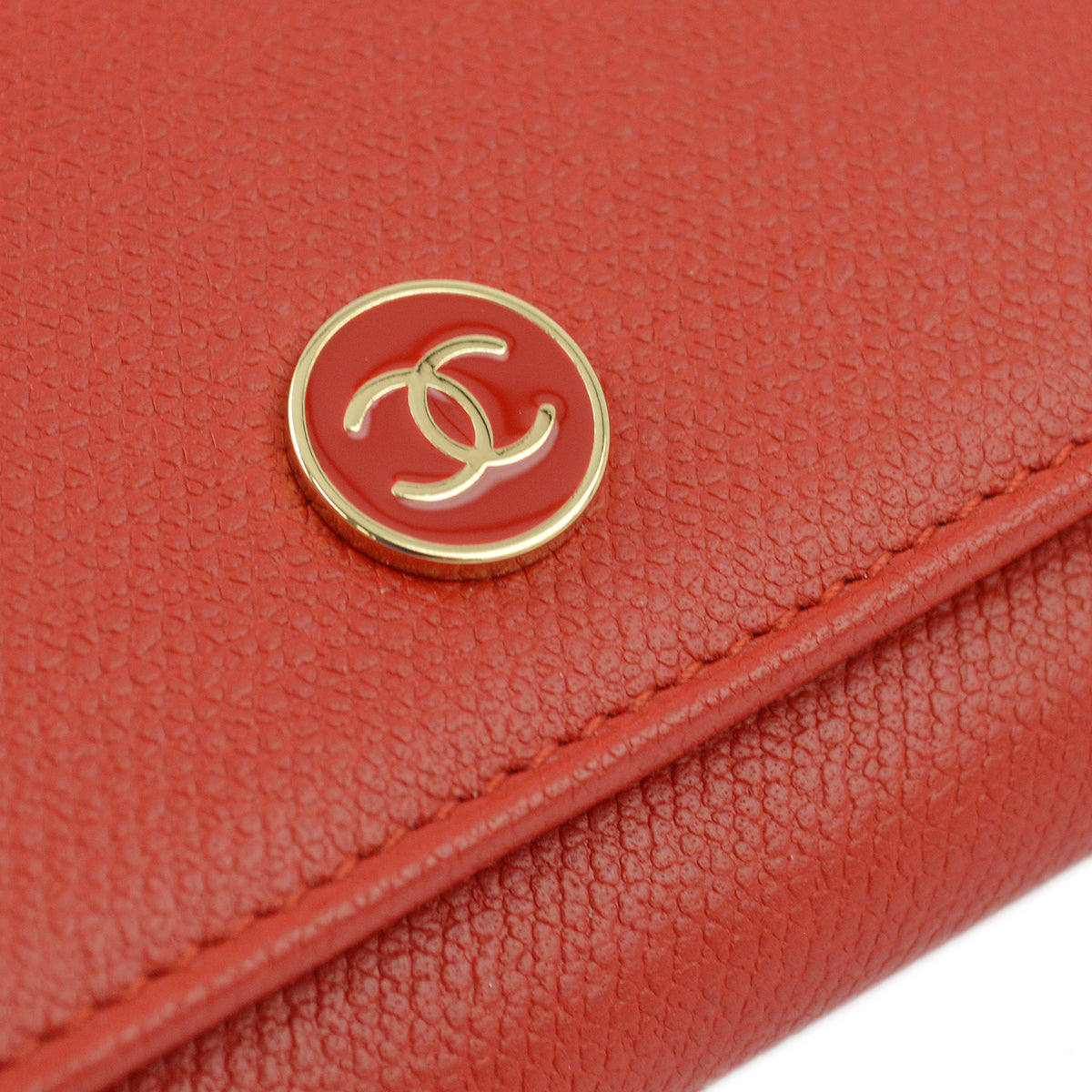 Chanel Red Caviar Six Hook Key Case Small New