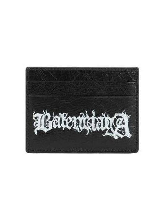 Luxury Balenciaga Cash DIY Metal Card Wallet Black White