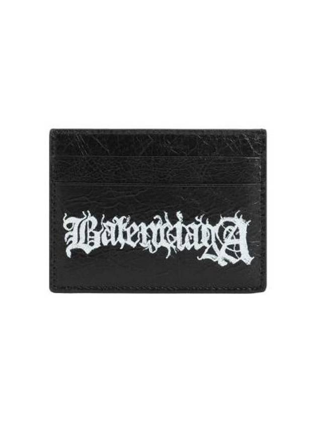 Luxury Balenciaga Cash DIY Metal Card Wallet Black White
