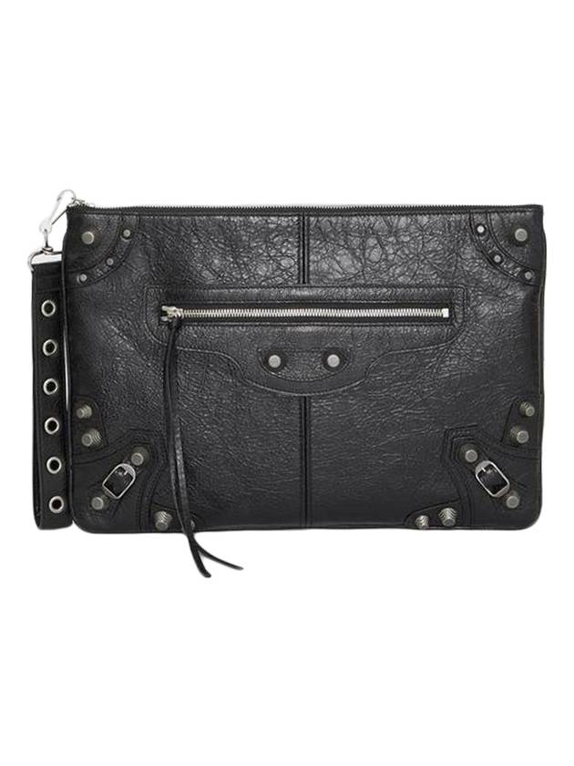 Luxury Balenciaga Le Cagole Large Clutch Bag Black