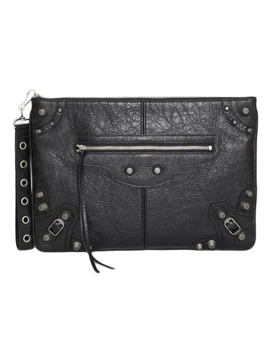 Luxury Balenciaga Le Cagole Large Clutch Bag Black