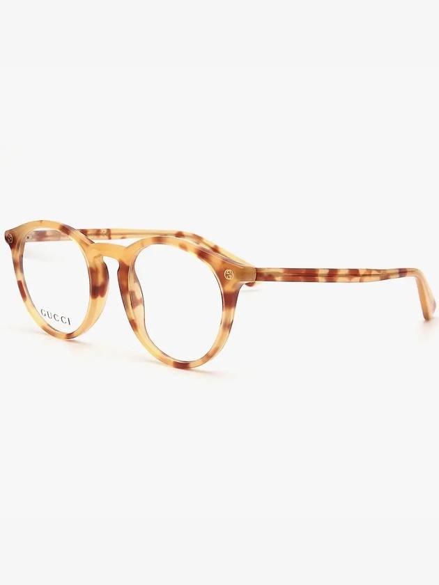 Luxury Gucci Trending 2025 Eyewear Round Horn-Rimmed Eyeglasses Yellow