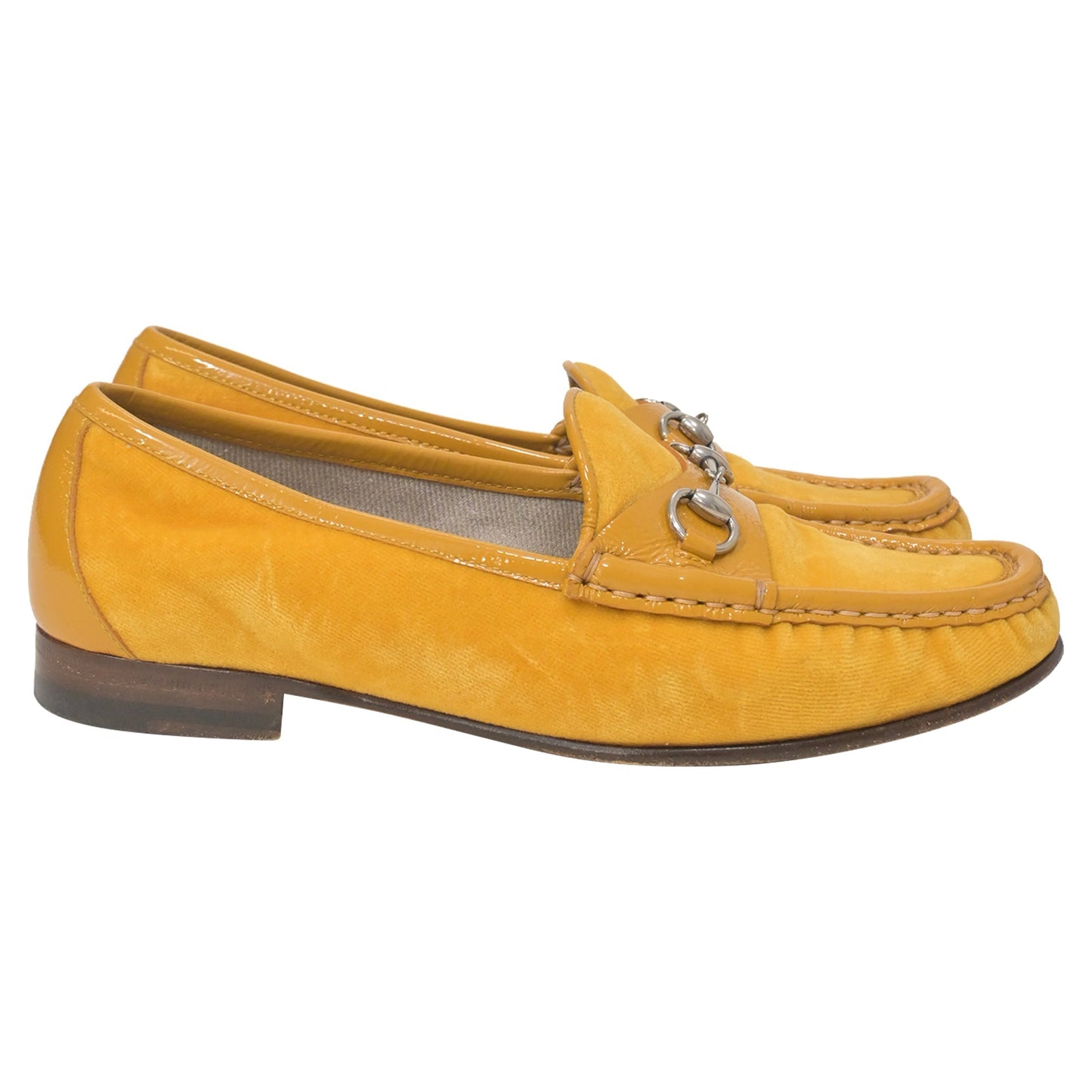 Luxury Gucci Trending 2025 Horsebit Loafers in Yellow Suede