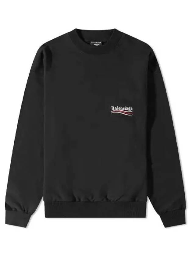 Luxury Balenciaga Political Campaign Regular Fit Sweatshirt Black