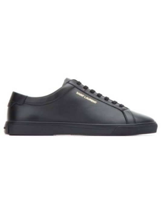 Luxury Saint Laurent Women's Logo Low Top Sneakers Black