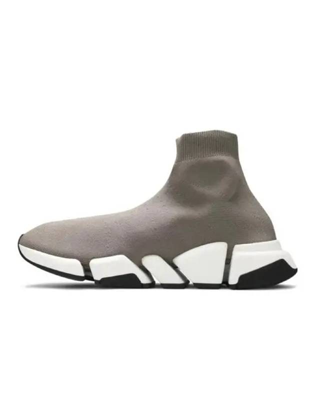 Luxury Balenciaga Speed 2.0 High Top Sneakers Dark Beige