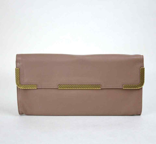 Luxury Bottega Veneta Women's Leather Wristlet Clutch Bag  Detail