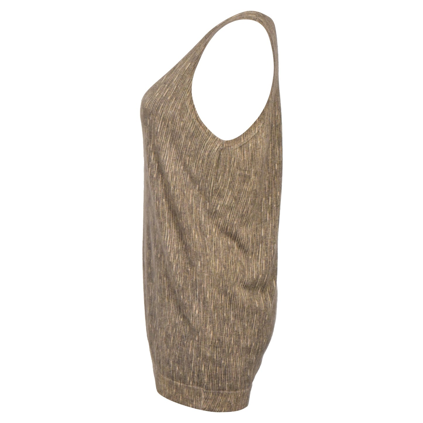 Luxury Bottega Veneta Stripe Print Vest in Brown Cashmere