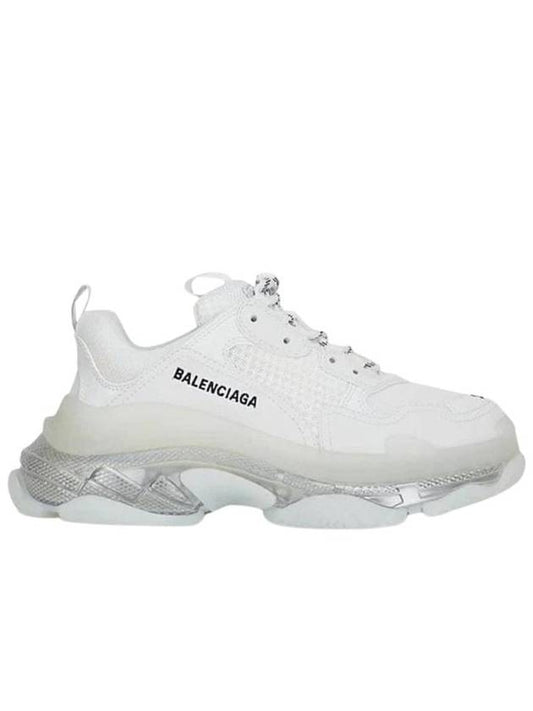 Luxury Balenciaga Triple S Low Top Sneakers White Iridescent