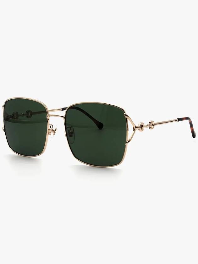 Luxury Gucci Trending 2025 Eyewear Square Metal Sunglasses Gold