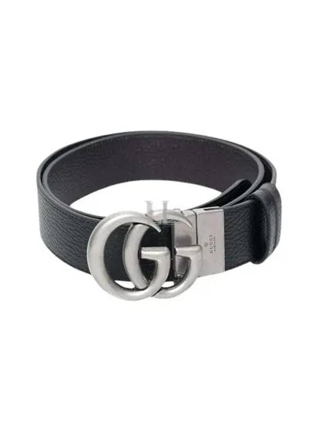 Luxury Gucci Trending 2025 GG Marmont Reversible Leather Belt Black Brown