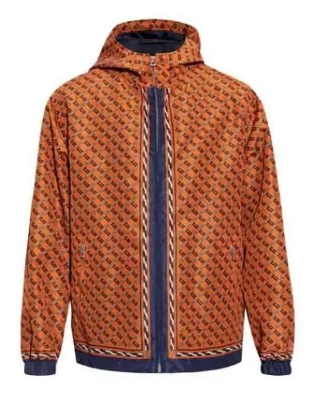 Luxury Gucci Trending 2025 Logo Pattern Hooded Jacket Orange