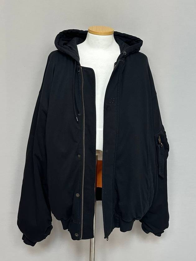 Luxury Balenciaga padded bomber hoodie 110