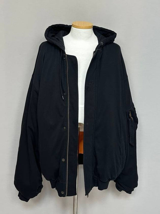 Luxury Balenciaga padded bomber hoodie 110