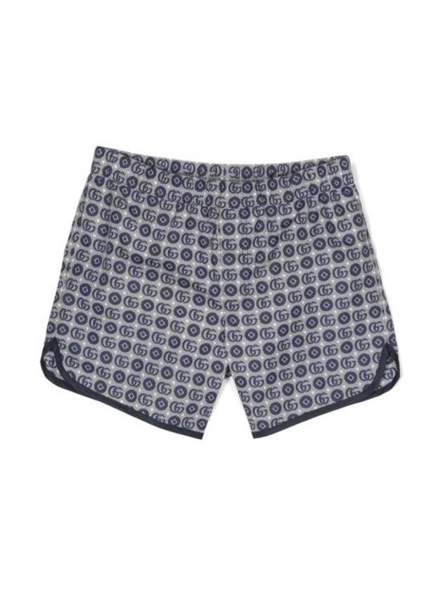 Luxury Gucci Trending 2025 Kids Double G Swim Shorts Blue