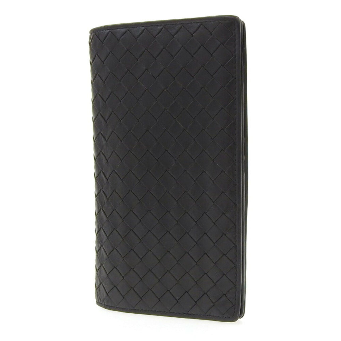 Luxury Bottega Veneta Intrecciato  Leather Long Wallet (Bi-Fold) ()