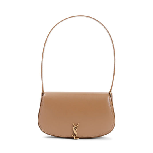 Luxury Saint Laurent Women's Voltaire Mini Bag In Dark Cork Leather in Brown | 7796420SX0W