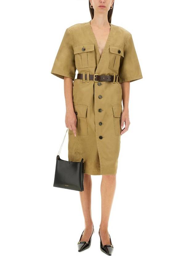 Luxury Saint Laurent Luxury Saint Laurent "Saharienne" Dress