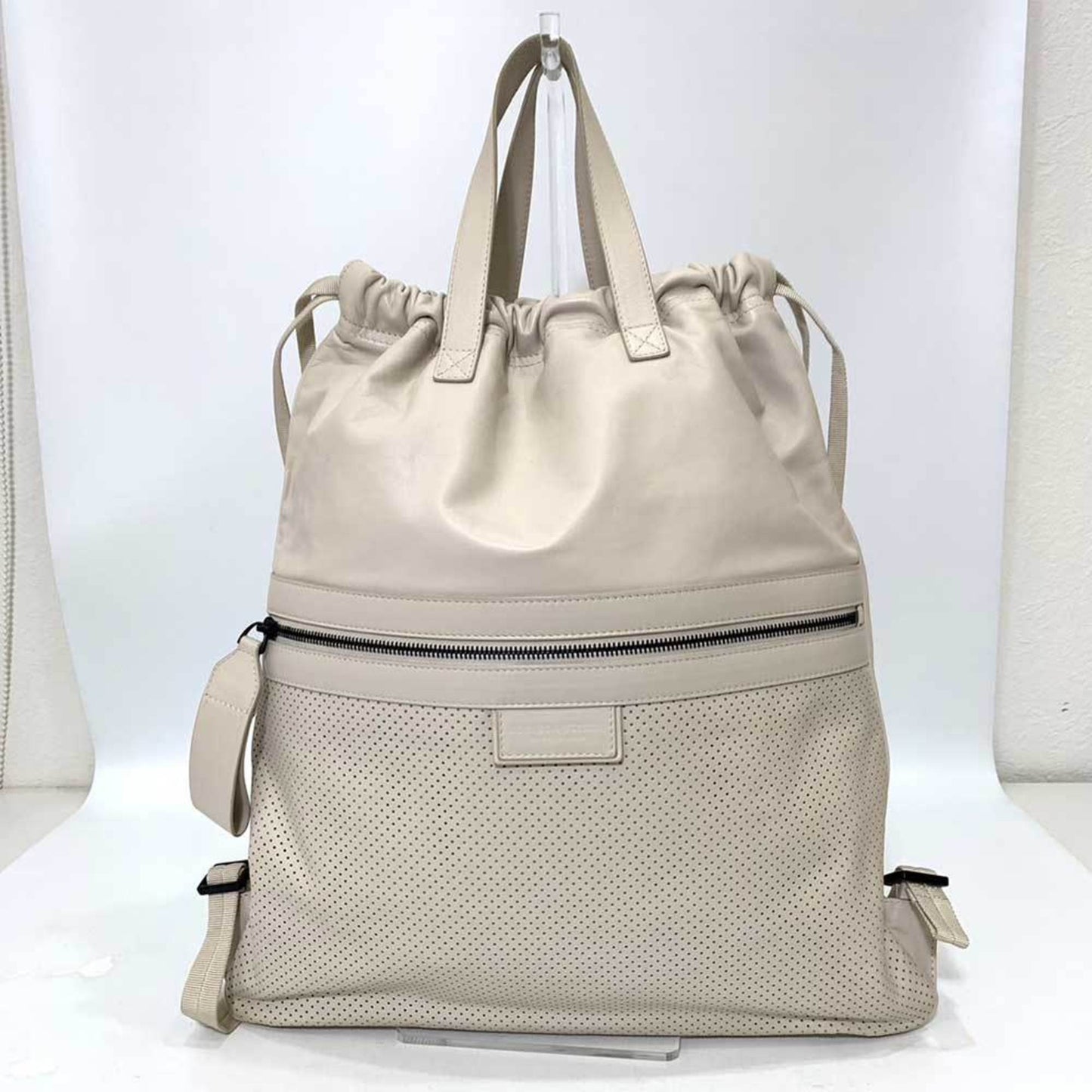 Luxury Bottega Veneta ivory  Leather Backpack ()