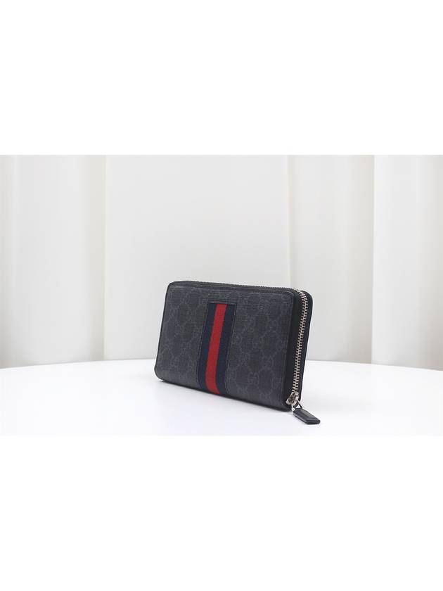 Luxury Gucci Trending 2025 GG Supreme Web Ziparound Long Wallet 408831
