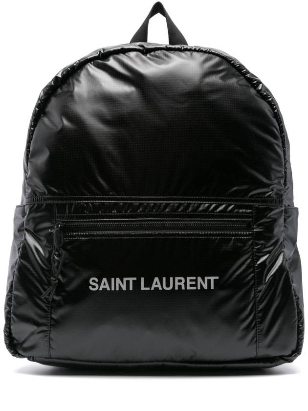 Luxury Saint Laurent Nuxx Backpack In Nylon Backpack Black