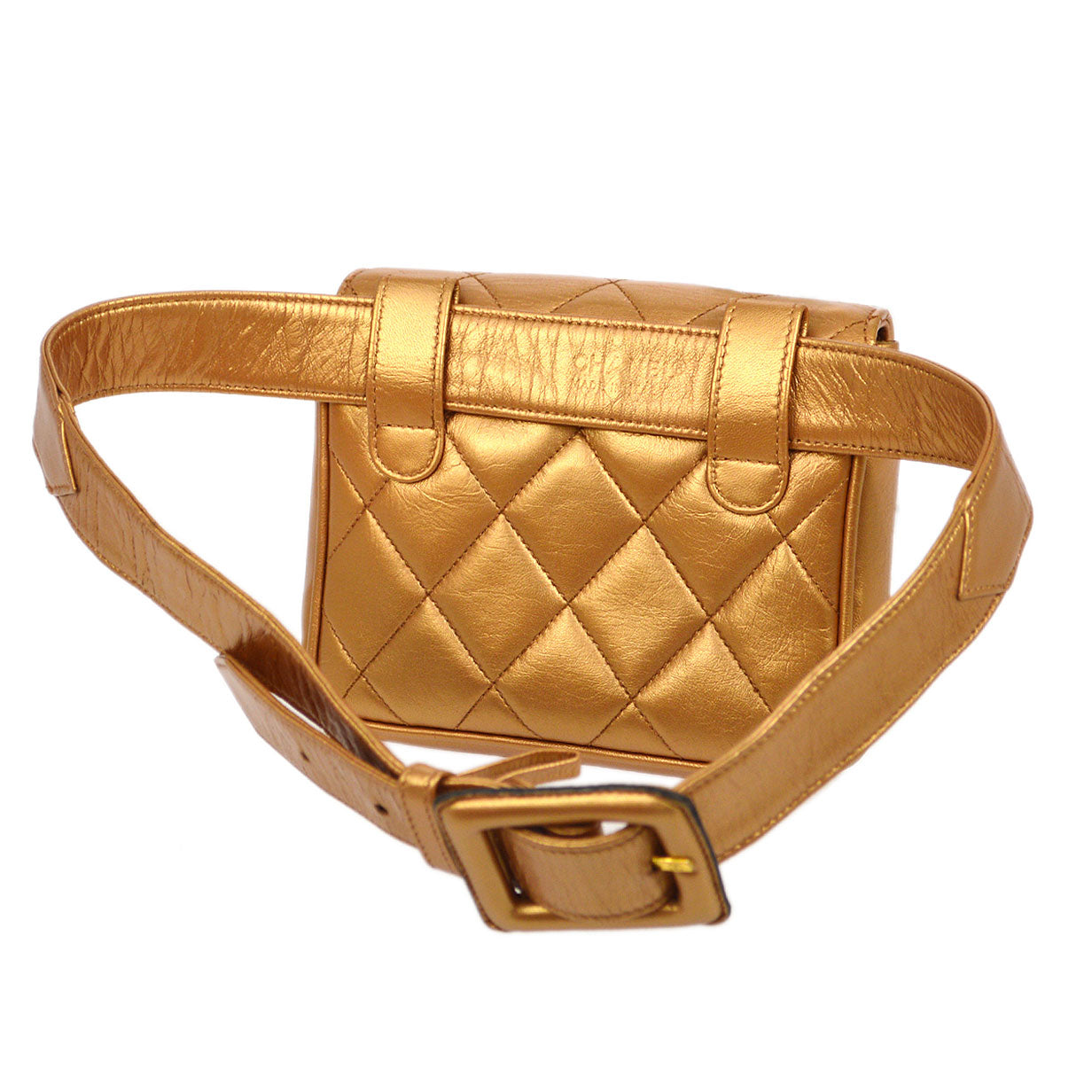 Luxury Chanel 1991-1994 Belt Bag Bronze Lambskin