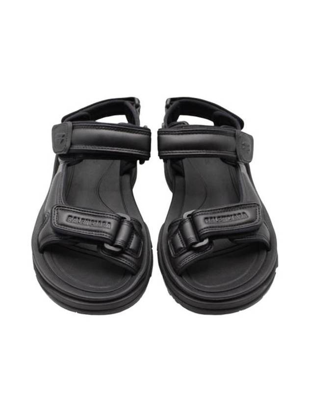 Luxury Balenciaga Tourist Sandals Black