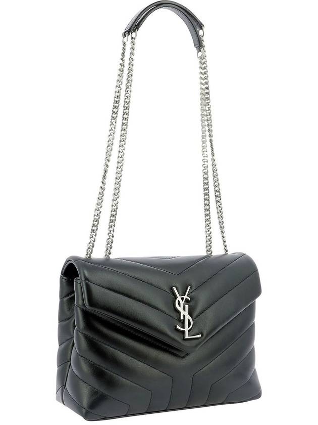 Luxury Saint Laurent Matelasse Lulu Quilted Small Shoulder Bag Black