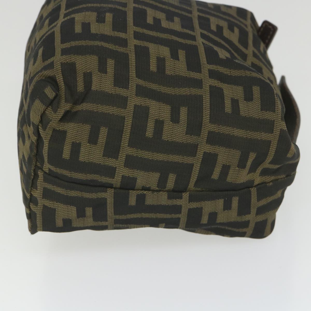 Luxury FendiZucca Canvas Pouch Black Brownbs10045