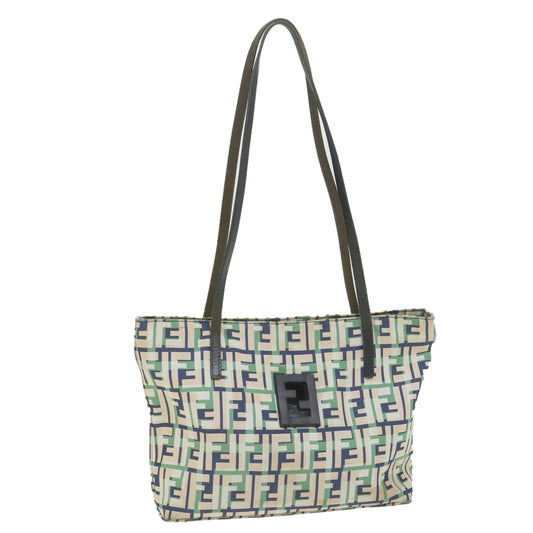 Luxury FendiZucca Canvas Tote Bag Greenbs10046