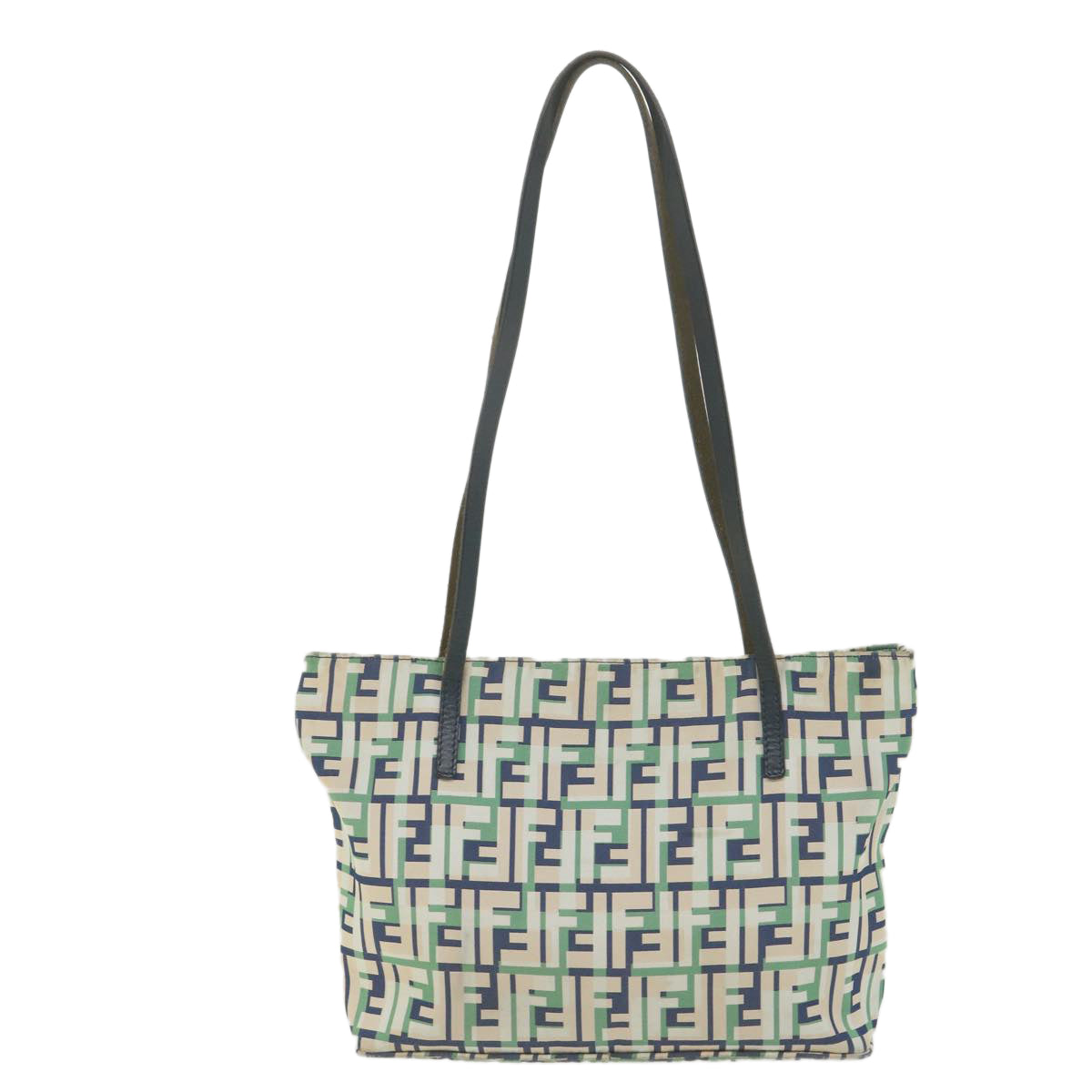 Luxury FendiZucca Canvas Tote Bag Greenbs10046