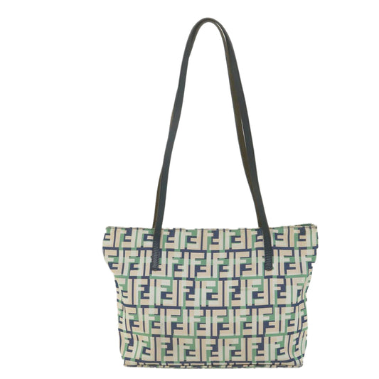 Luxury FendiZucca Canvas Tote Bag Greenbs10046