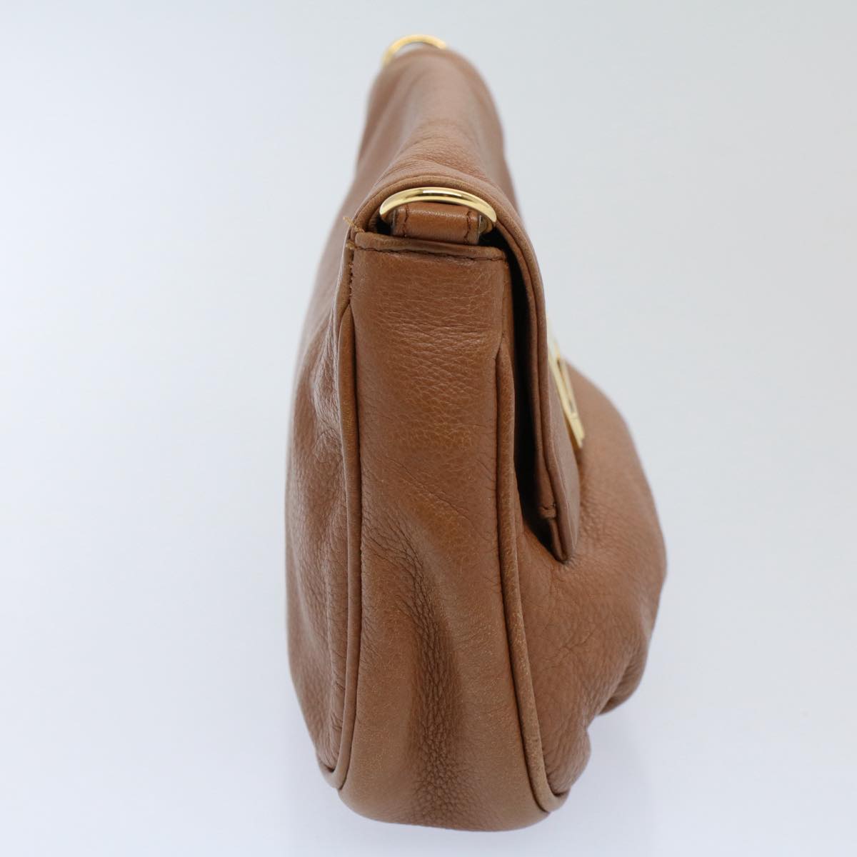 Luxury FendiChain Shoulder Bag Leather Brownbs10189