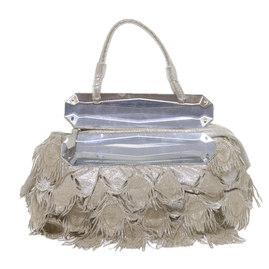Luxury FendiHand Bag Polyester Silverbs10442